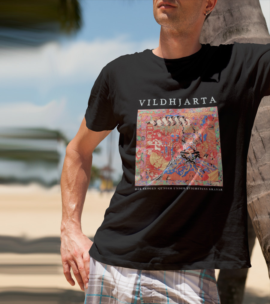 Vildhjarta Där Skogen Sjunger Under Evighetens Granar Psychedelic Fantasy Forest Band T-Shirt
