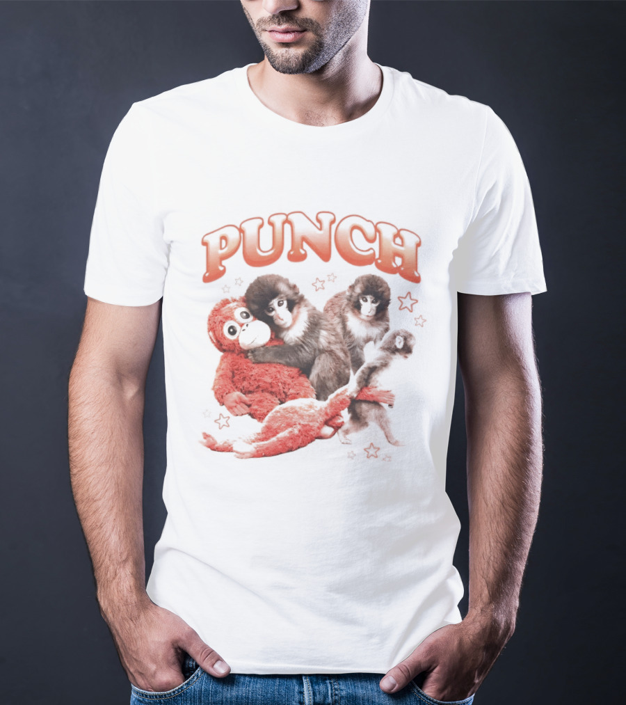 Punch The Monkey With Playful Puppet Friends T-Shirt