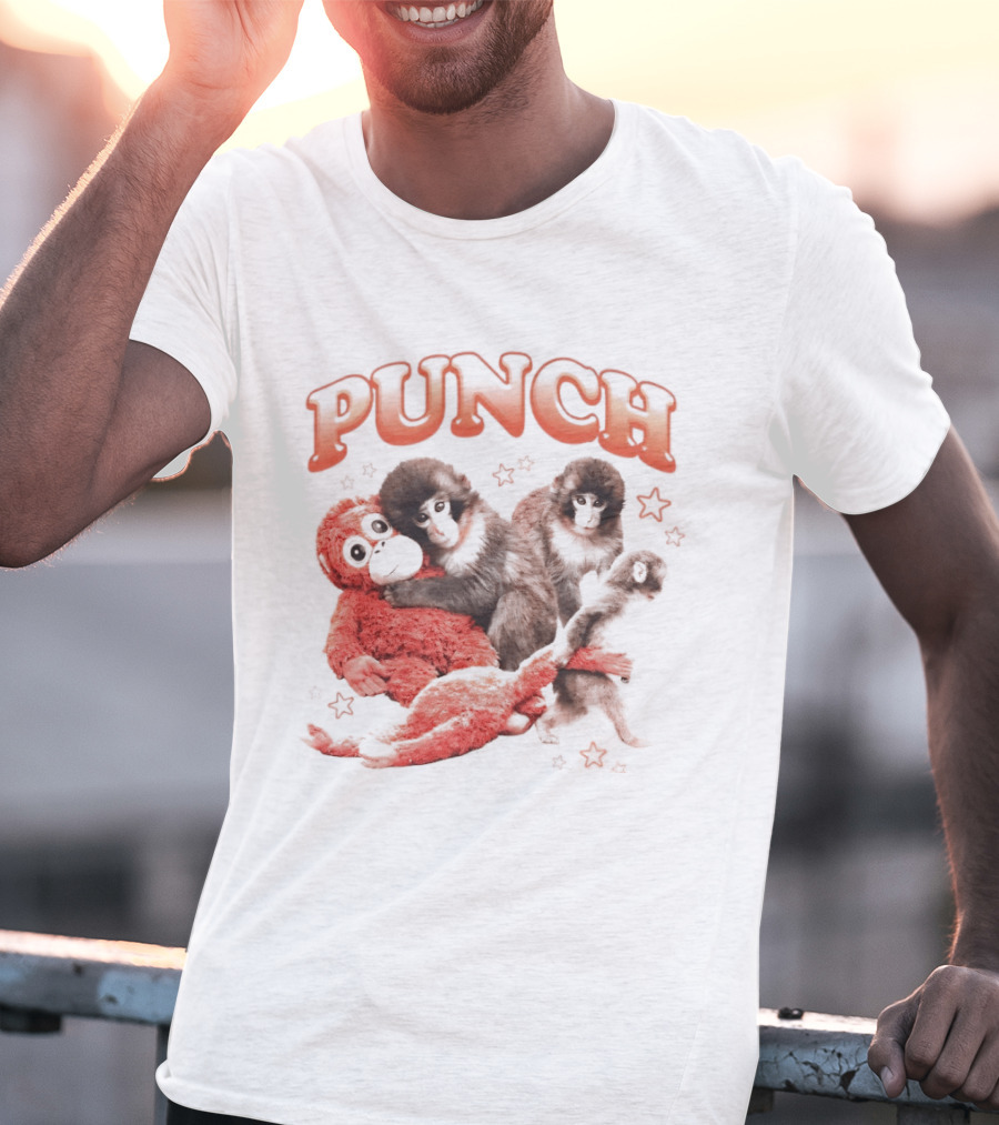 Punch The Monkey With Playful Puppet Friends T-Shirt