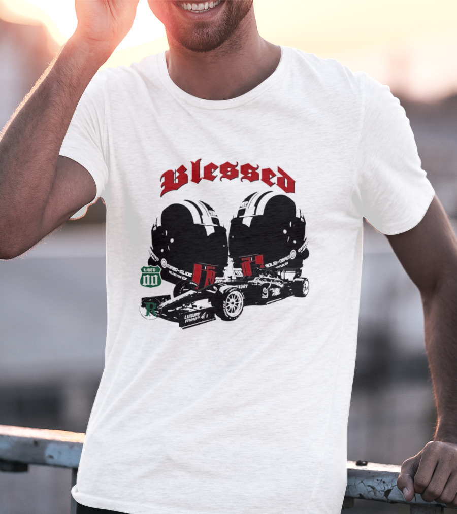 Blessed Formula 1 Racing Vintage Car T-Shirt