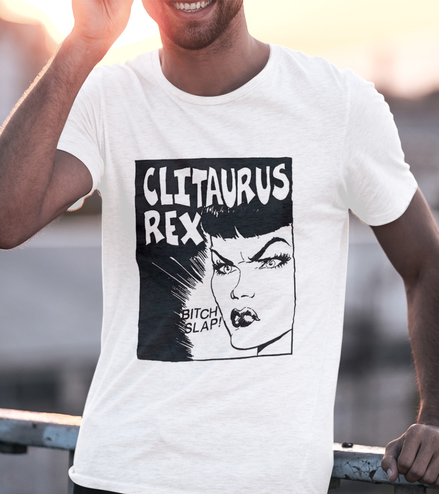 Clitaurus Rex Bitch Slap Retro Punk T-Shirt