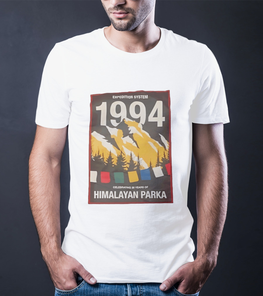 Expedition System 1994 Celebrating 30 Years Of Himalayan Parka Mountain Adventure T-Shirt