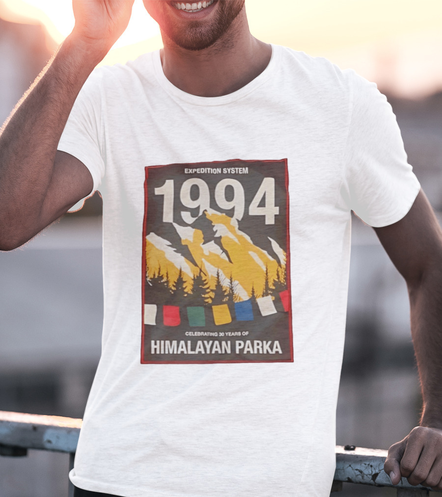Expedition System 1994 Celebrating 30 Years Of Himalayan Parka Mountain Adventure T-Shirt