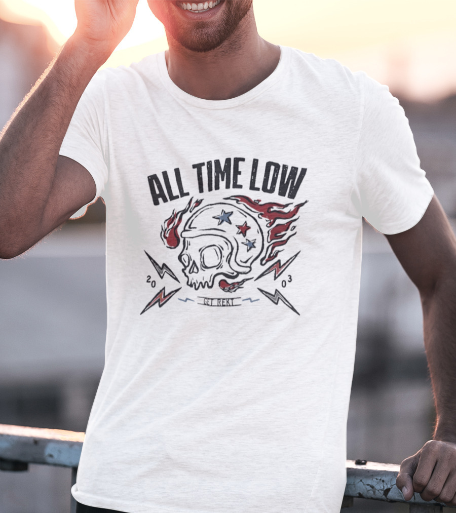 All Time Low Get Rekt Skull 2003 T-Shirt