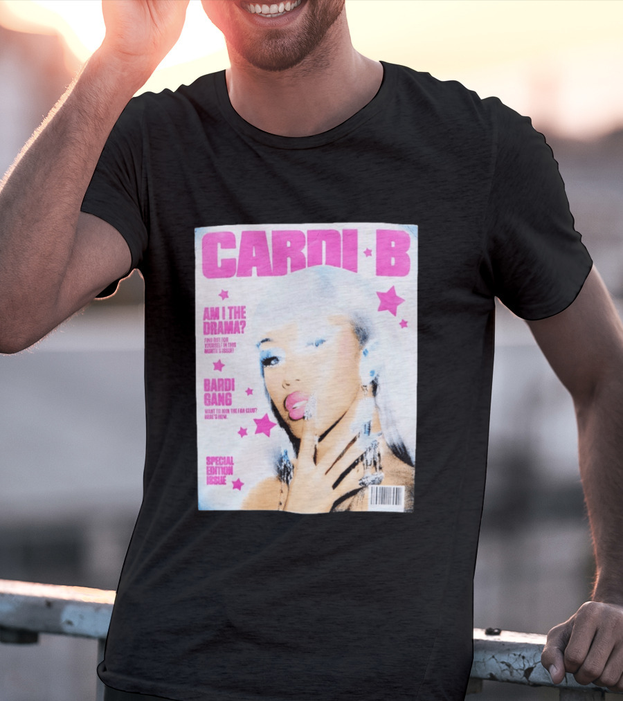Cardi B Am I The Drama Special Edition Magazine Cover Bardi Gang T-Shirt