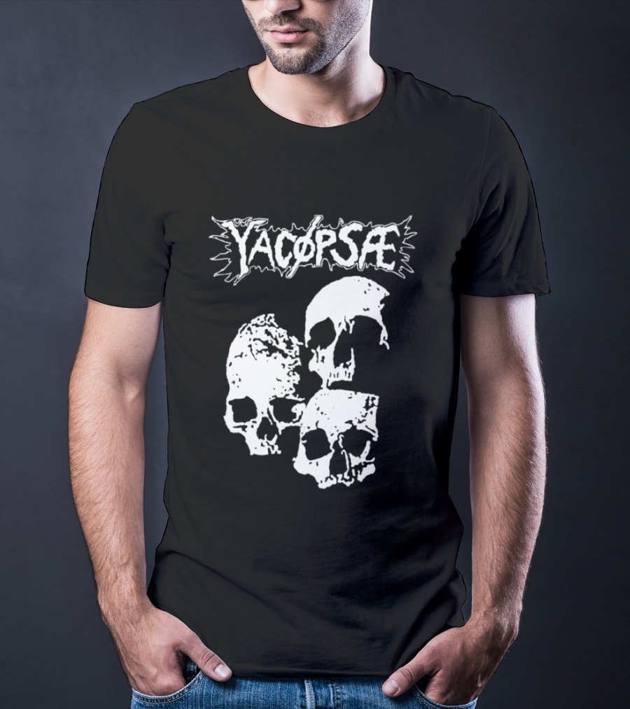 Yacopsae Skull Art Punk Band Merchandise T-Shirt