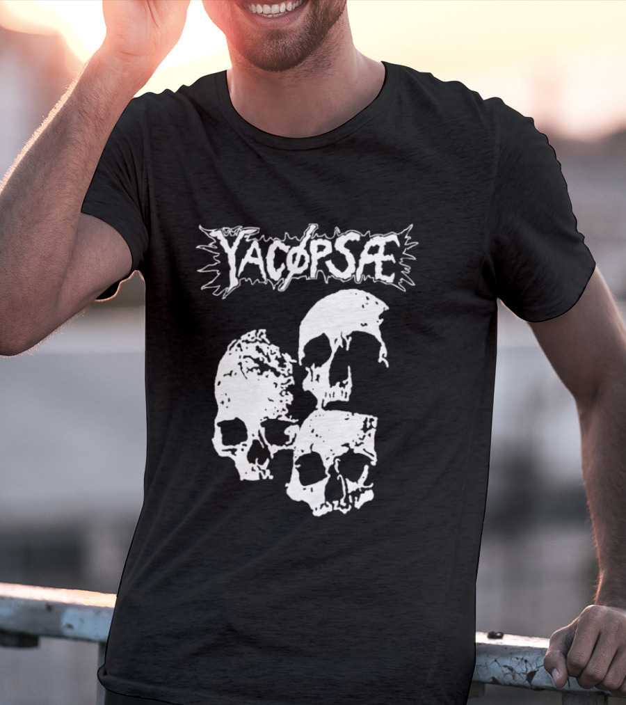 Yacopsae Skull Art Punk Band Merchandise T-Shirt
