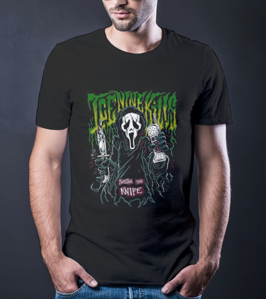 Ice Nine Kills Twisting The Knife Ghost Face Scream 7 Nightmare On The Knife Part One T-Shirt