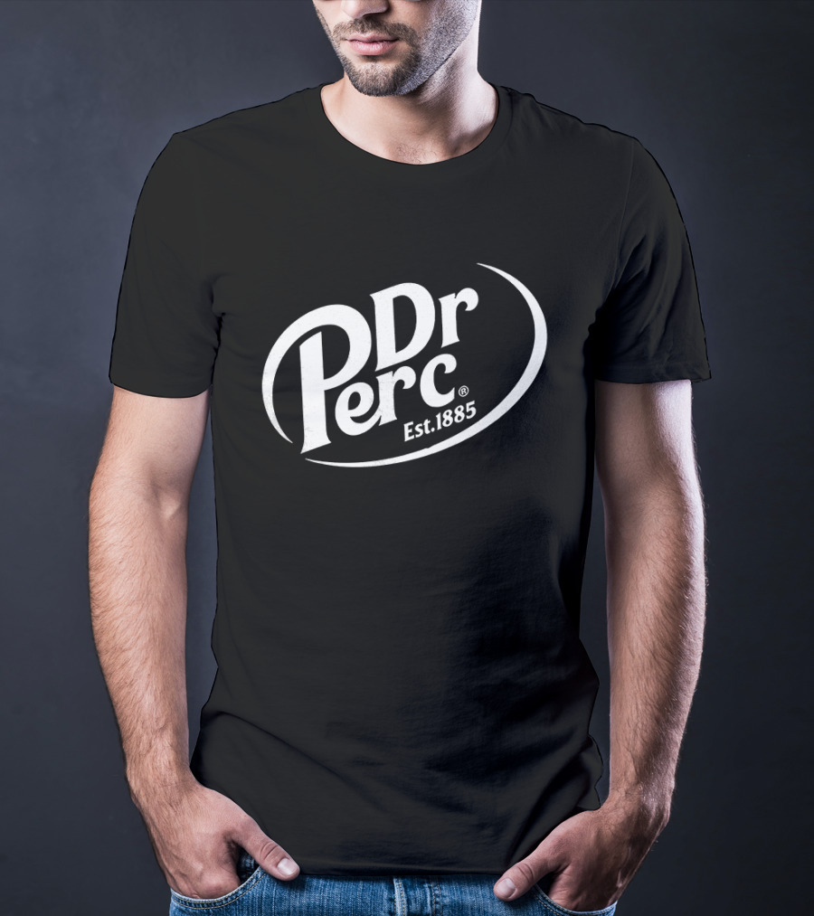 Dr Perc Est 1885 Vintage Style Beverage Concept T-Shirt