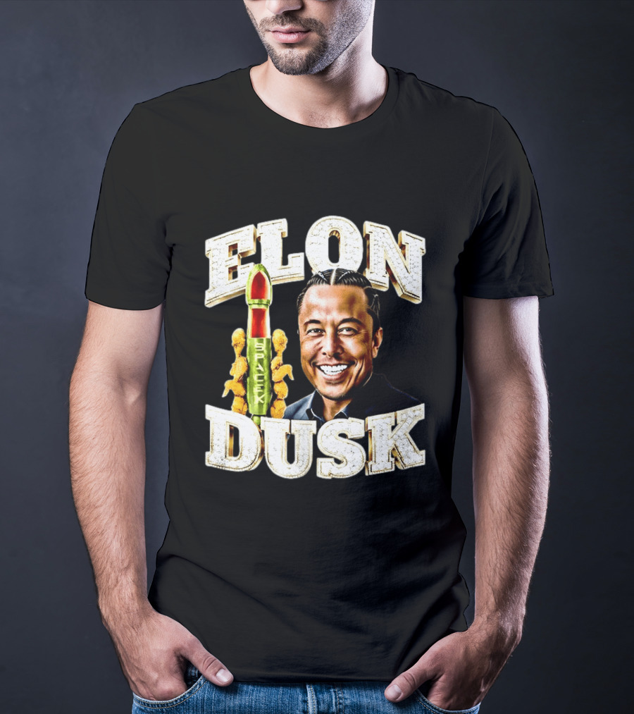 Elon Dusk SpaceX Rocket And Teddy Bears T-Shirt