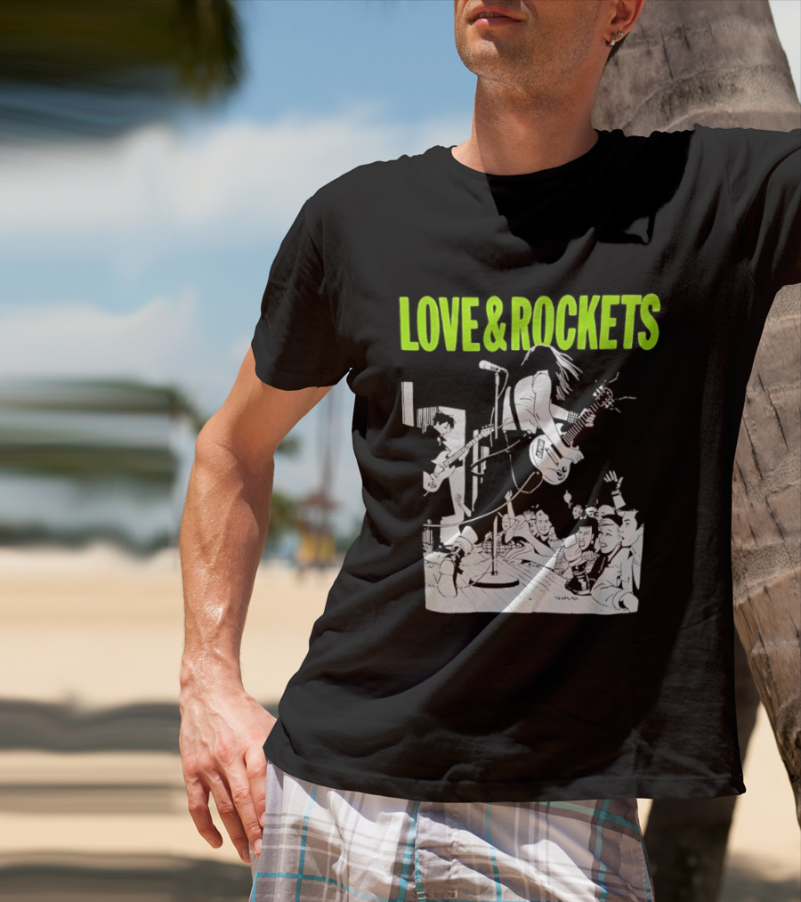 Love And Rockets Band Iconic Performance T-Shirt