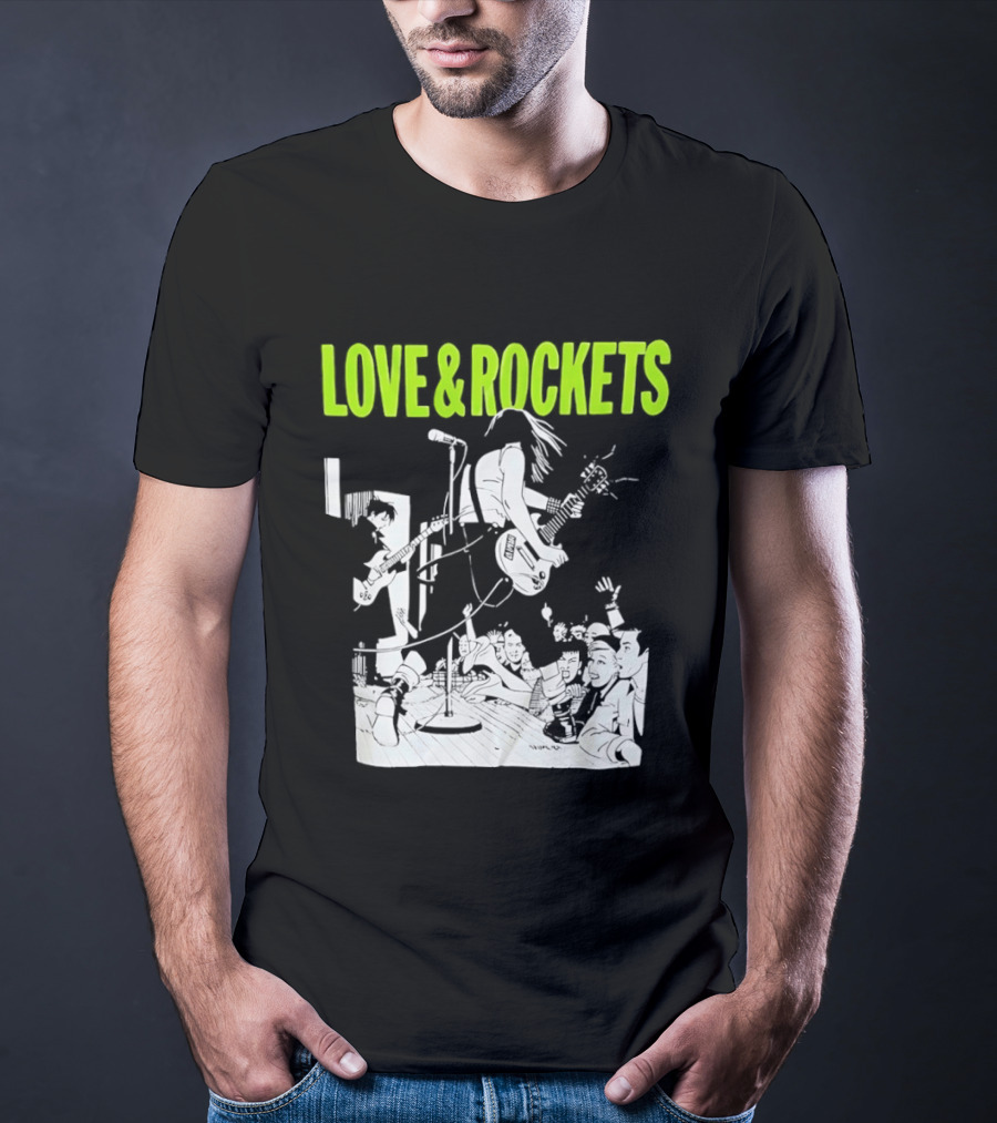 Love And Rockets Band Iconic Performance T-Shirt