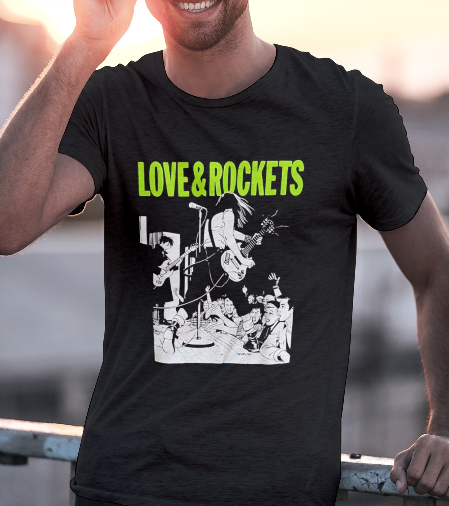 Love And Rockets Band Iconic Performance T-Shirt