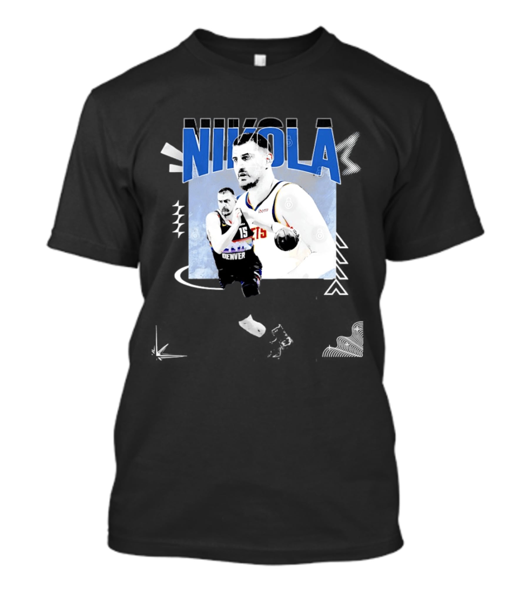 Denver Nuggets Nikola Jokic 15 Basketball T-Shirt
