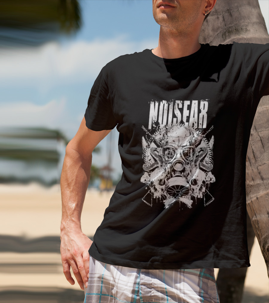 Noisear Skull Gasmask Intricate Warrior T-Shirt