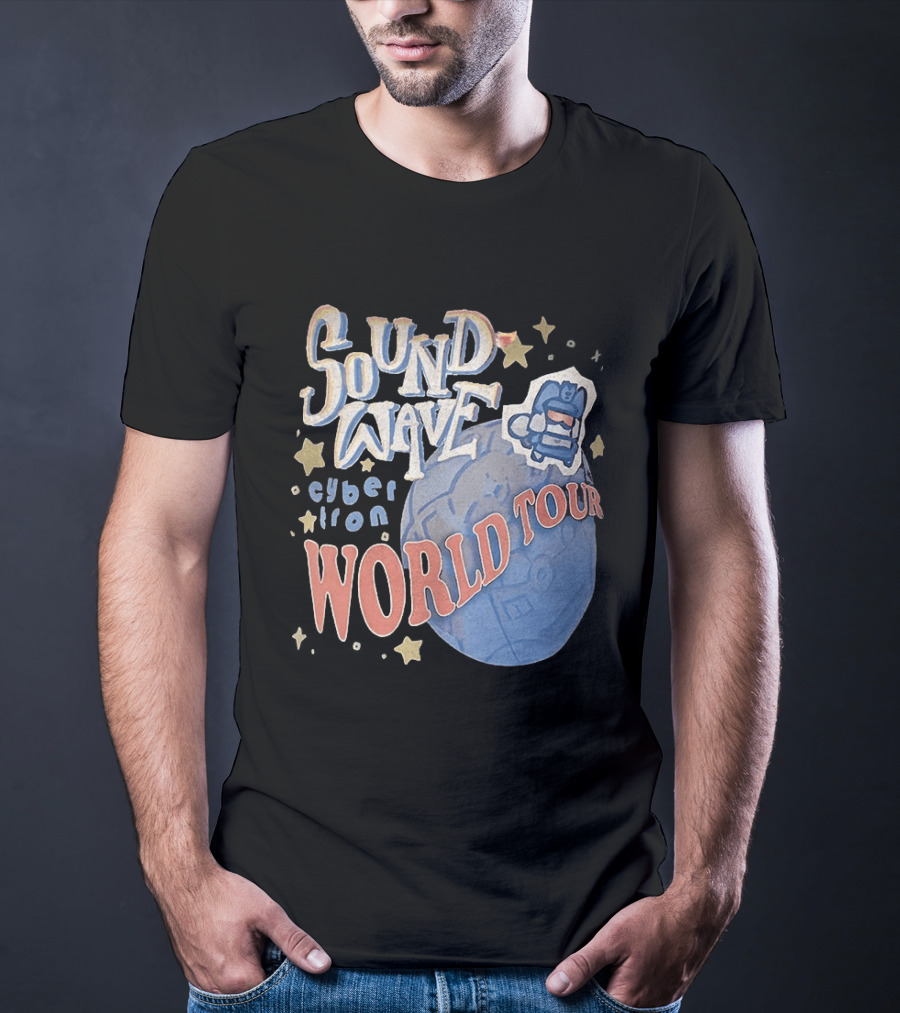 Soundwave Cybertron World Tour Stars Iconic Character Adventure T-Shirt