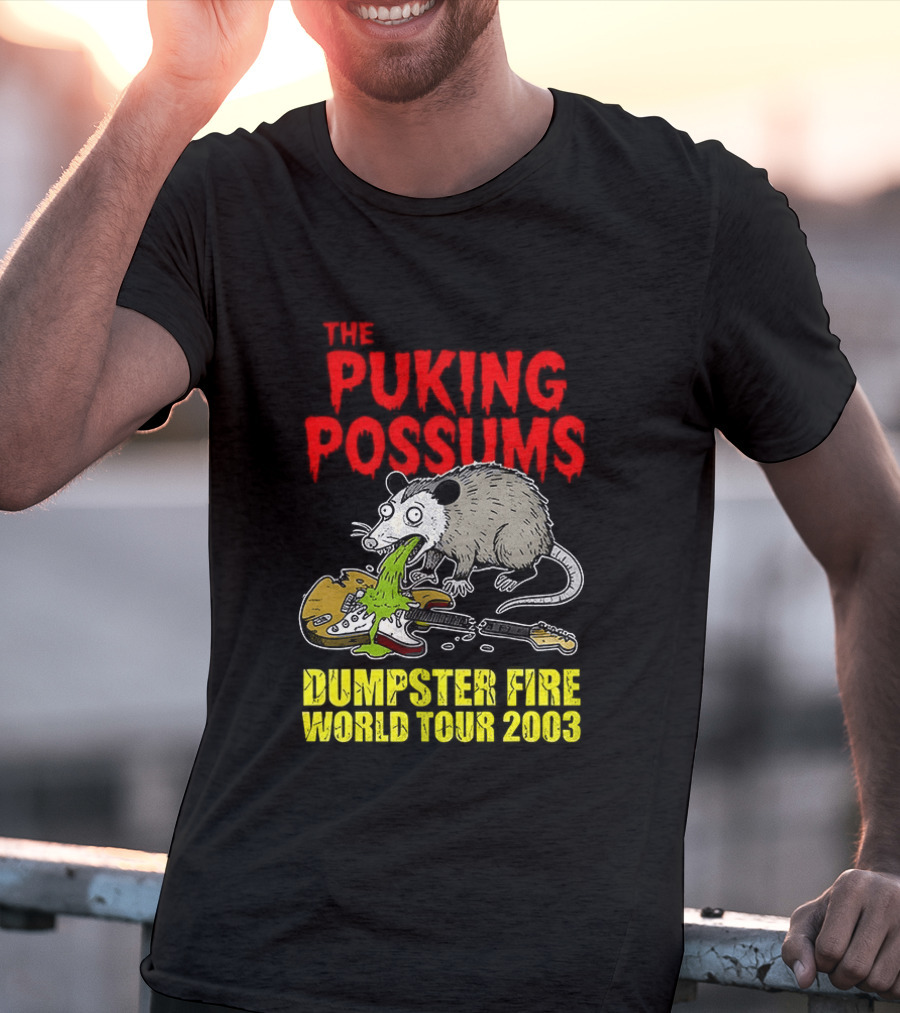 The Puking Possums Dumpster Fire World Tour 2003 Puking Possum T-Shirt