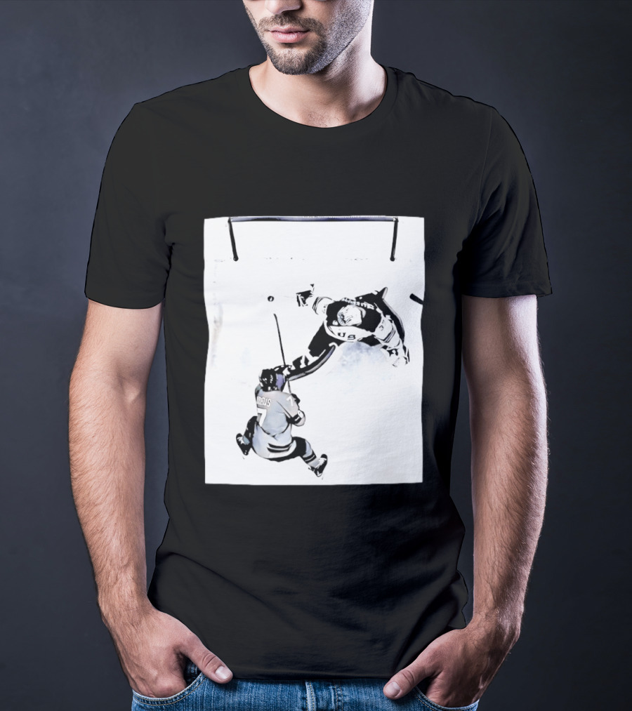 Connor Hellebuyck USA Olympic Gold Medal Win Hockey Action T-Shirt
