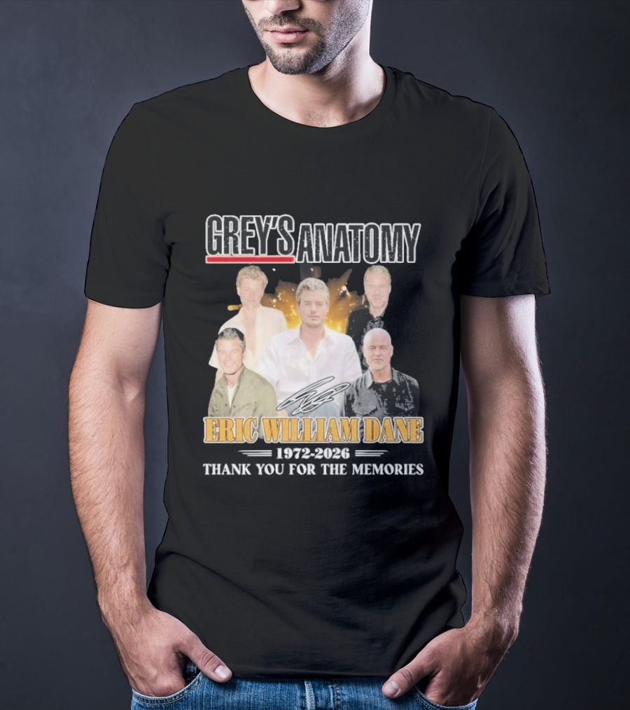 Eric William Dane Grey's Anatomy Thank You For The Memories T-Shirt