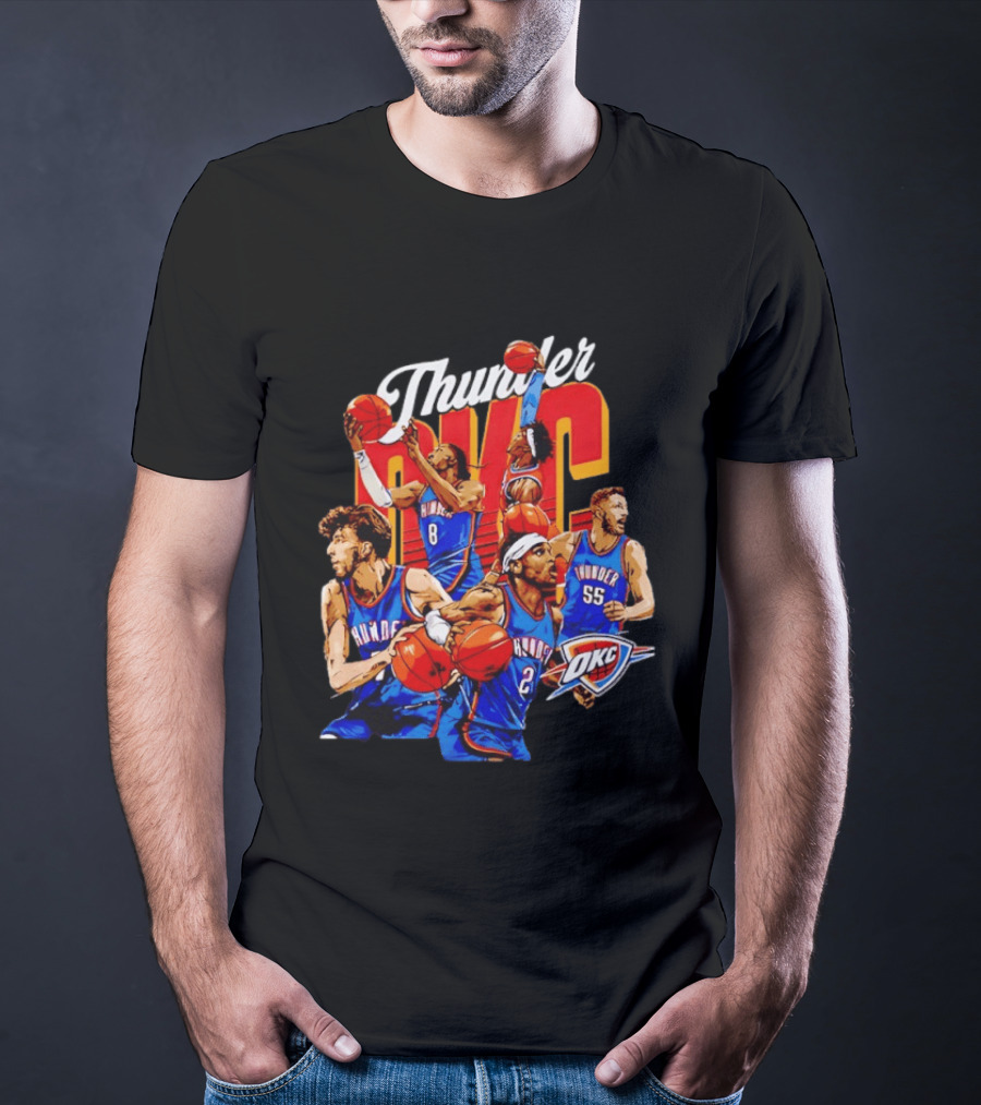 Shai Gilgeous Alexander OKC Thunder Basketball Team Players T-Shirt