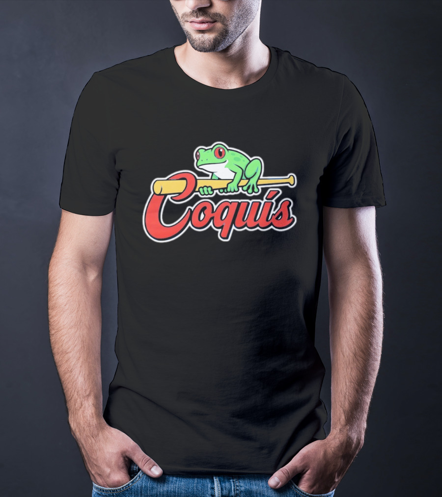 St Louis Cardinals Coquis Frog Baseball Bat Puerto Rico T-Shirt