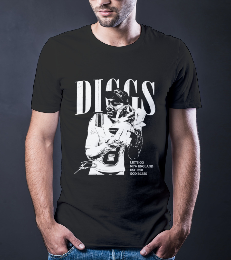 Diggs Let's Go New England Est 1960 God Bless T-Shirt