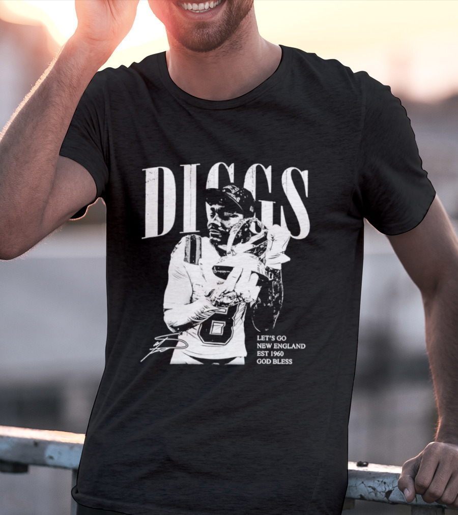 Diggs Let's Go New England Est 1960 God Bless T-Shirt