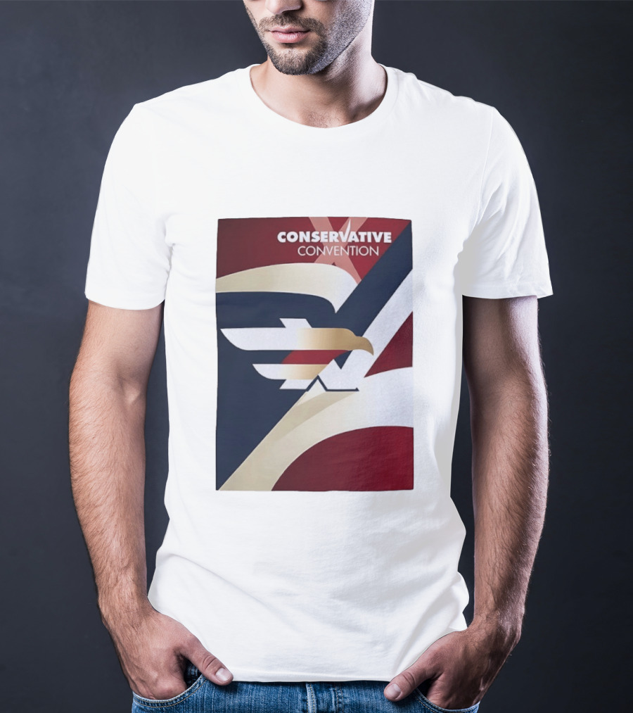 CONSERVATIVE CONVENTION Eagle American Flag T-Shirt