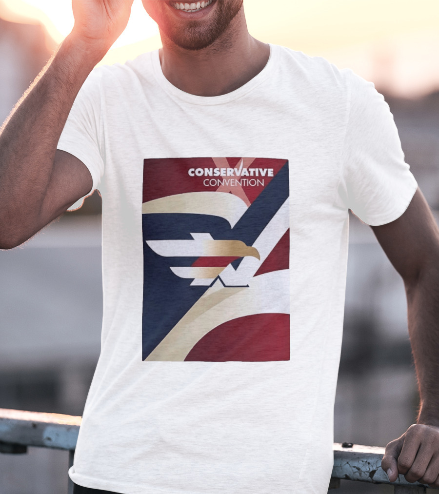 CONSERVATIVE CONVENTION Eagle American Flag T-Shirt