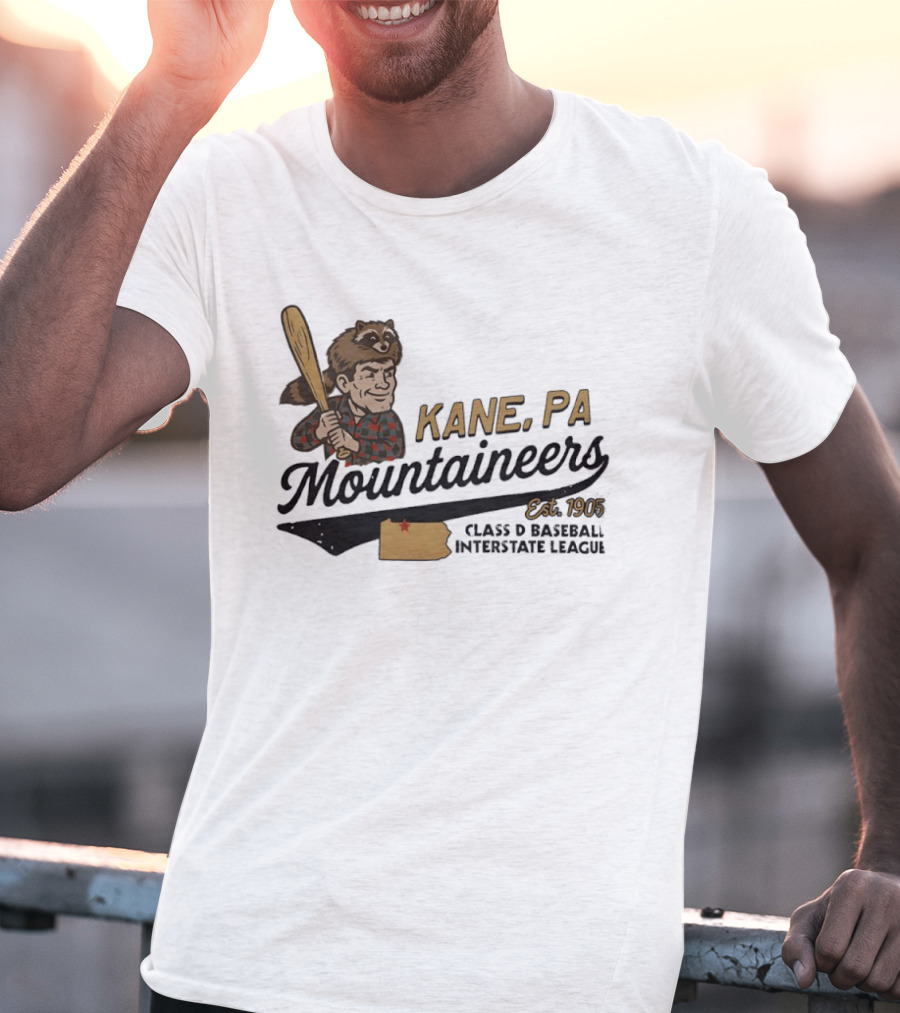 Kane Mountaineers Kane PA Est 1905 Class D Baseball Interstate League T-Shirt