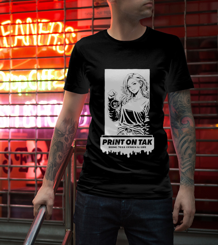 PRINT ON TAK Beautiful Girl Holding POT Bring Your Vision To Life T-Shirt