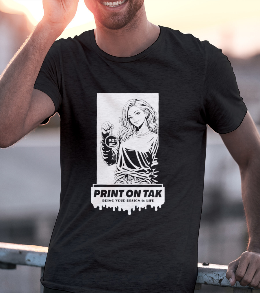 PRINT ON TAK Beautiful Girl Holding POT Bring Your Vision To Life T-Shirt