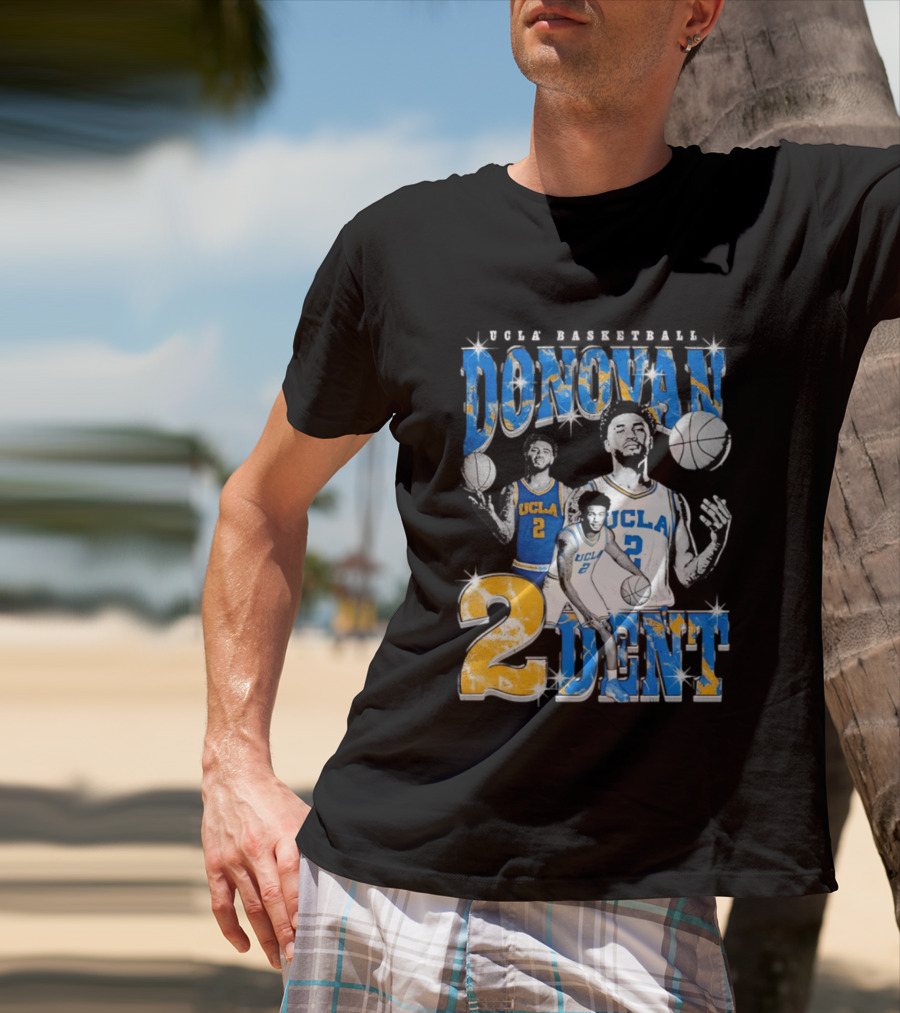 Donovan Dent 2 UCLA Bruins Basketball Player Vintage Team Spirit T-Shirt