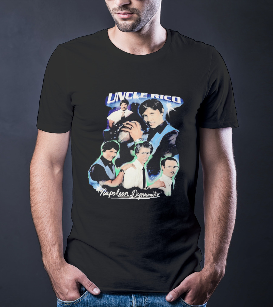 Uncle Rico Football 2004 Napoleon Dynamite Movie Collage T-Shirt