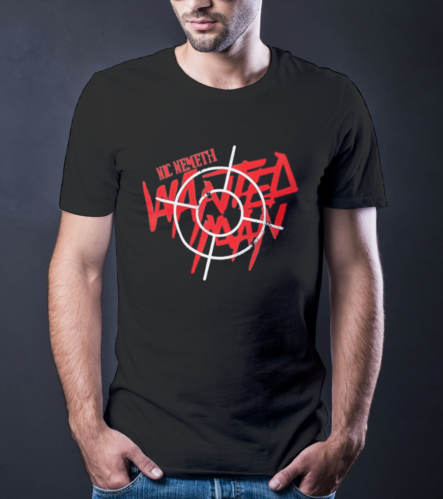 Nic Nemeth Wanted Man Wrestling Crosshair Target T-Shirt
