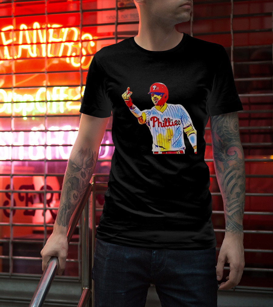 Philadelphia Phillies Nick Castellanos Gesture Baseball Moment T-Shirt