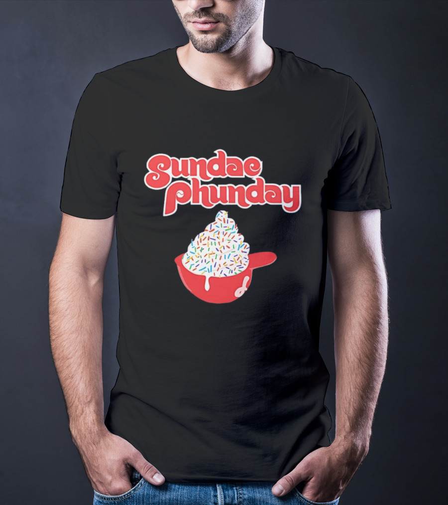 Philadelphia Phillies Sundae Phunday Ice Cream Helmet Sprinkle Delight T-Shirt