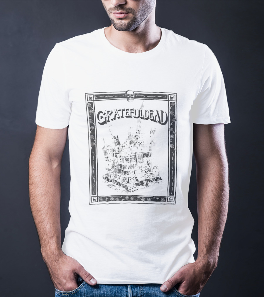 Grateful Dead 1980's Tour House Of Cards Concert T-Shirt