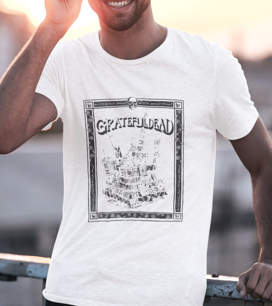 Grateful Dead 1980's Tour House Of Cards Concert T-Shirt