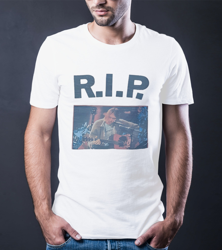 RIP Kurt Cobain Memorial Grunge Music Legend T-Shirt