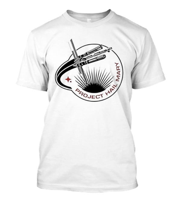 Project Hail Mary Space Mission Emblem Starburst Planetary Pathways T-Shirt