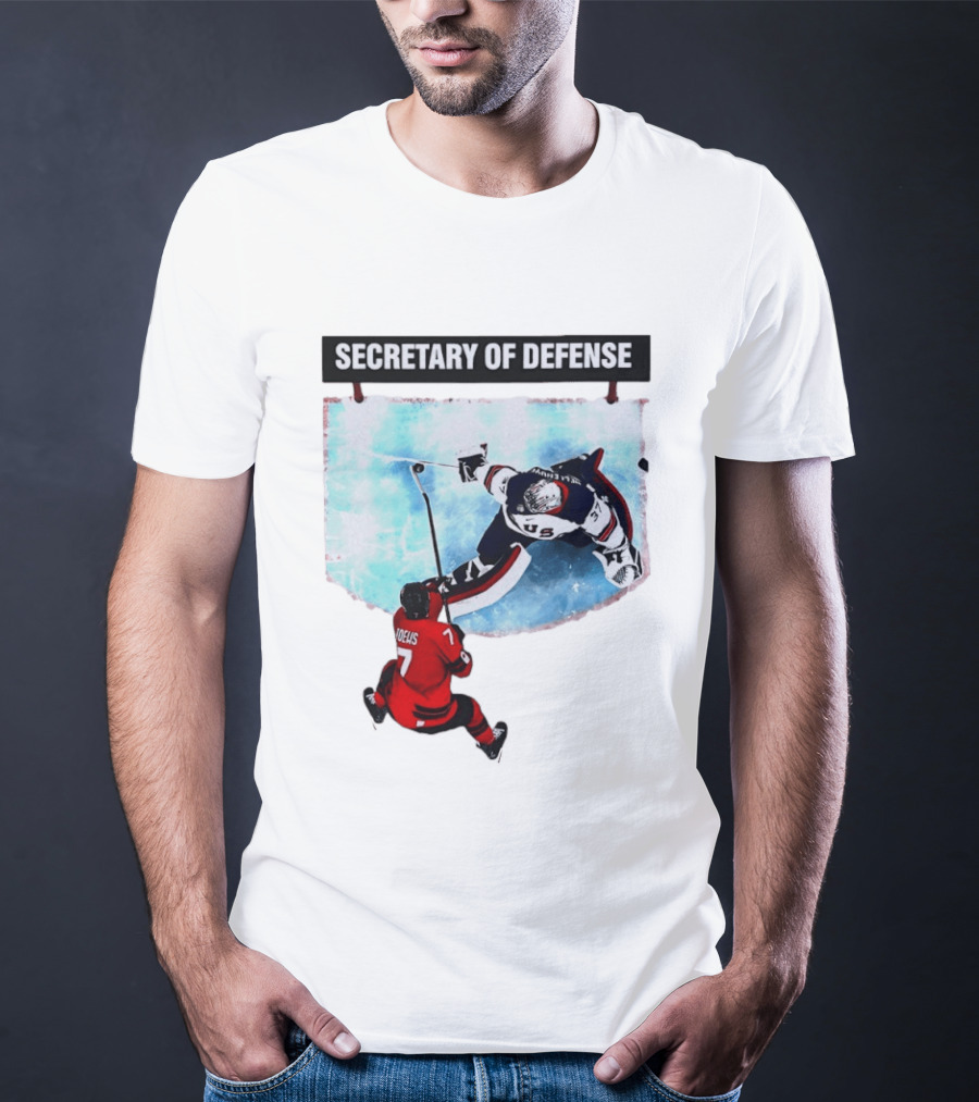 Secretary Of Defense USA Hockey Goalie Epic Save Faceoff T-Shirt