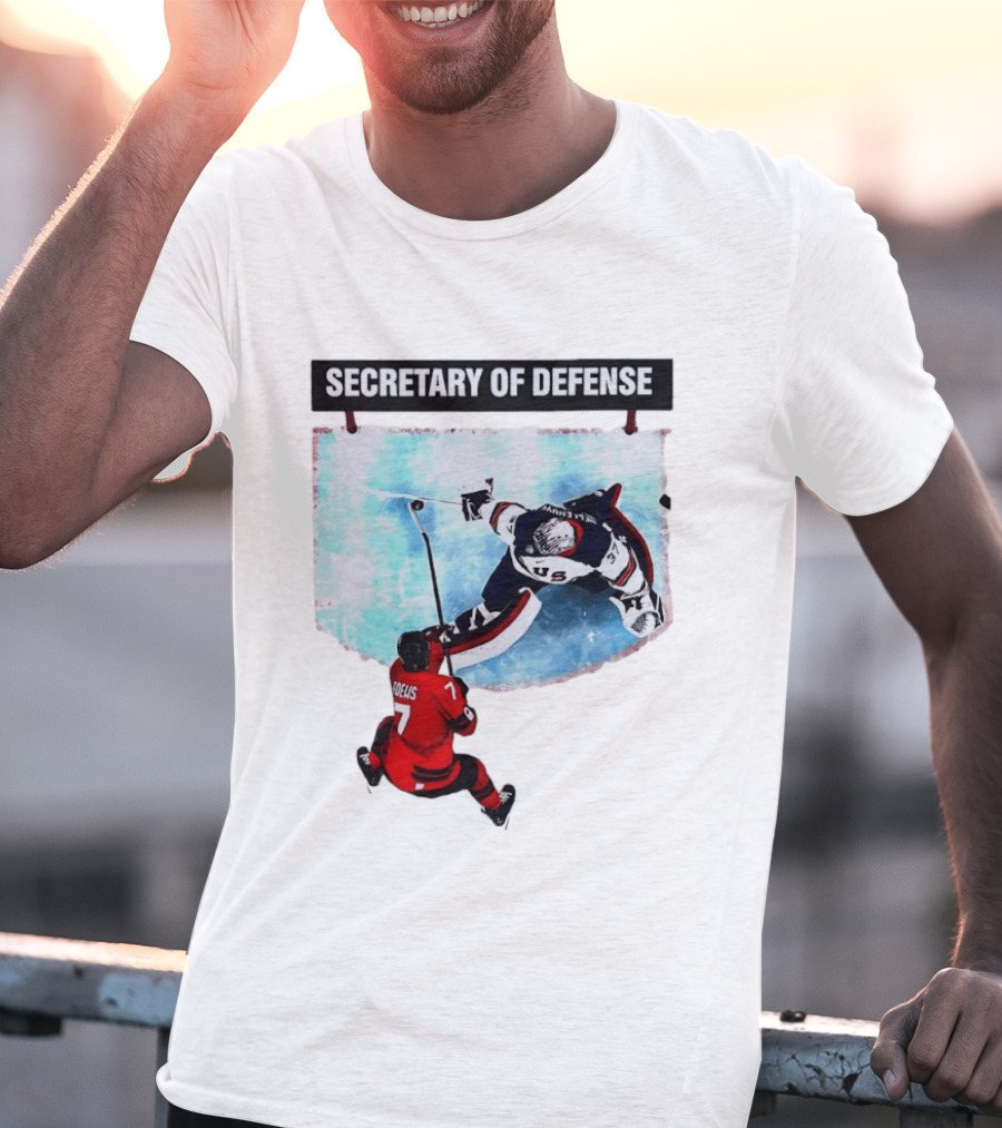 Secretary Of Defense USA Hockey Goalie Epic Save Faceoff T-Shirt
