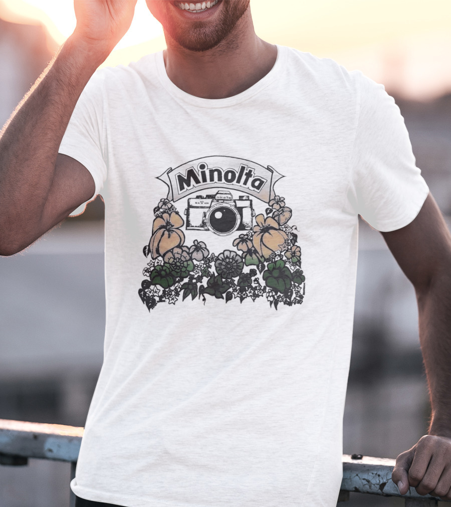 Minolta X700 Vintage Camera Floral Aesthetic T-Shirt
