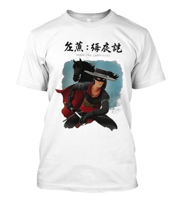 Zorro The Chronicles Heroic Adventure And Black Horse T-Shirt