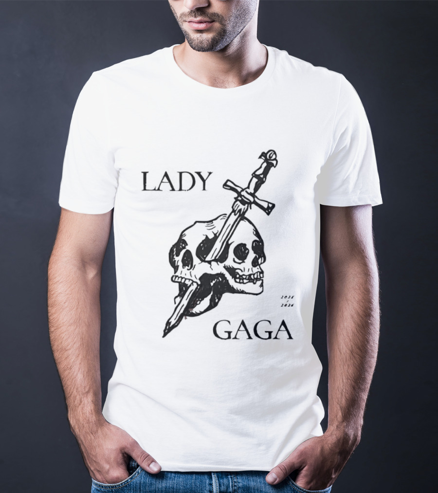 Lady Gaga Skull Sword 2026 T-Shirt