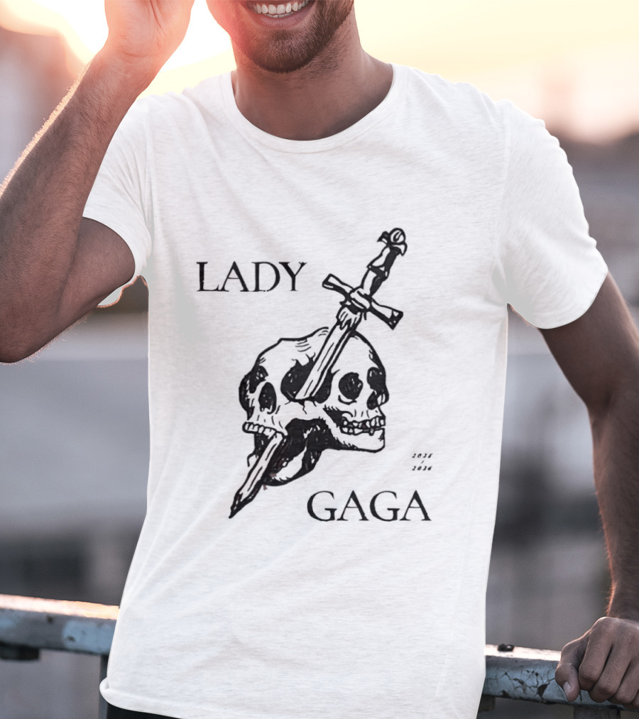 Lady Gaga Skull Sword 2026 T-Shirt
