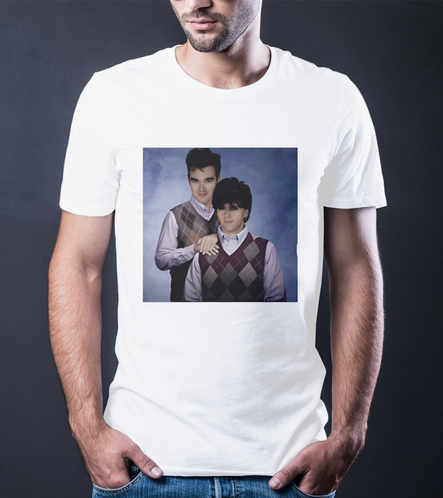 Morrissey Moz Johnny Marr Argyle Sweater Step Brothers T-Shirt