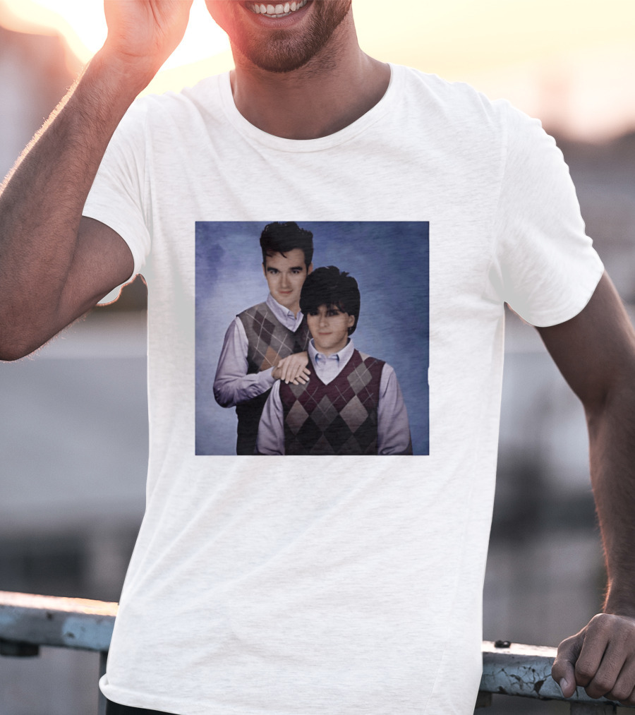 Morrissey Moz Johnny Marr Argyle Sweater Step Brothers T-Shirt