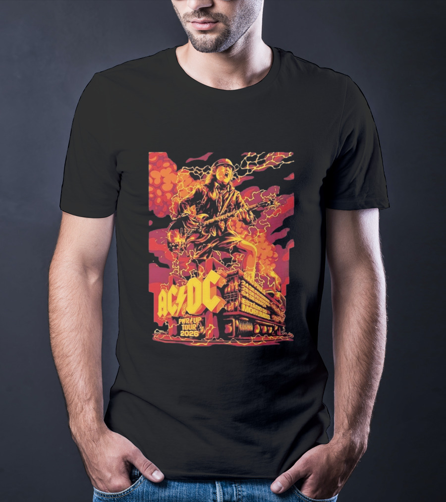 ACDC PWR Up Tour 2026 Sao Paulo Estadio Do Morumbi February 24 28 March 4 Concert T-Shirt